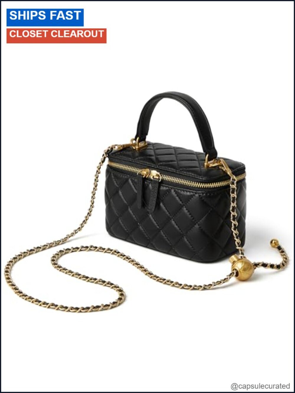 Small Lambskin Leather Quilted Box Crossbody Purse Mini Top Handle Bag
